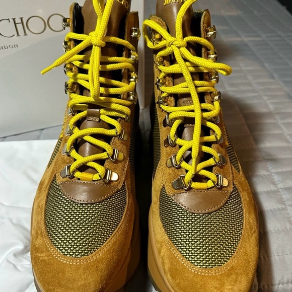 JIMMY CHOO Inca Hiking Boots in Tan.! - Picture 5 of 10